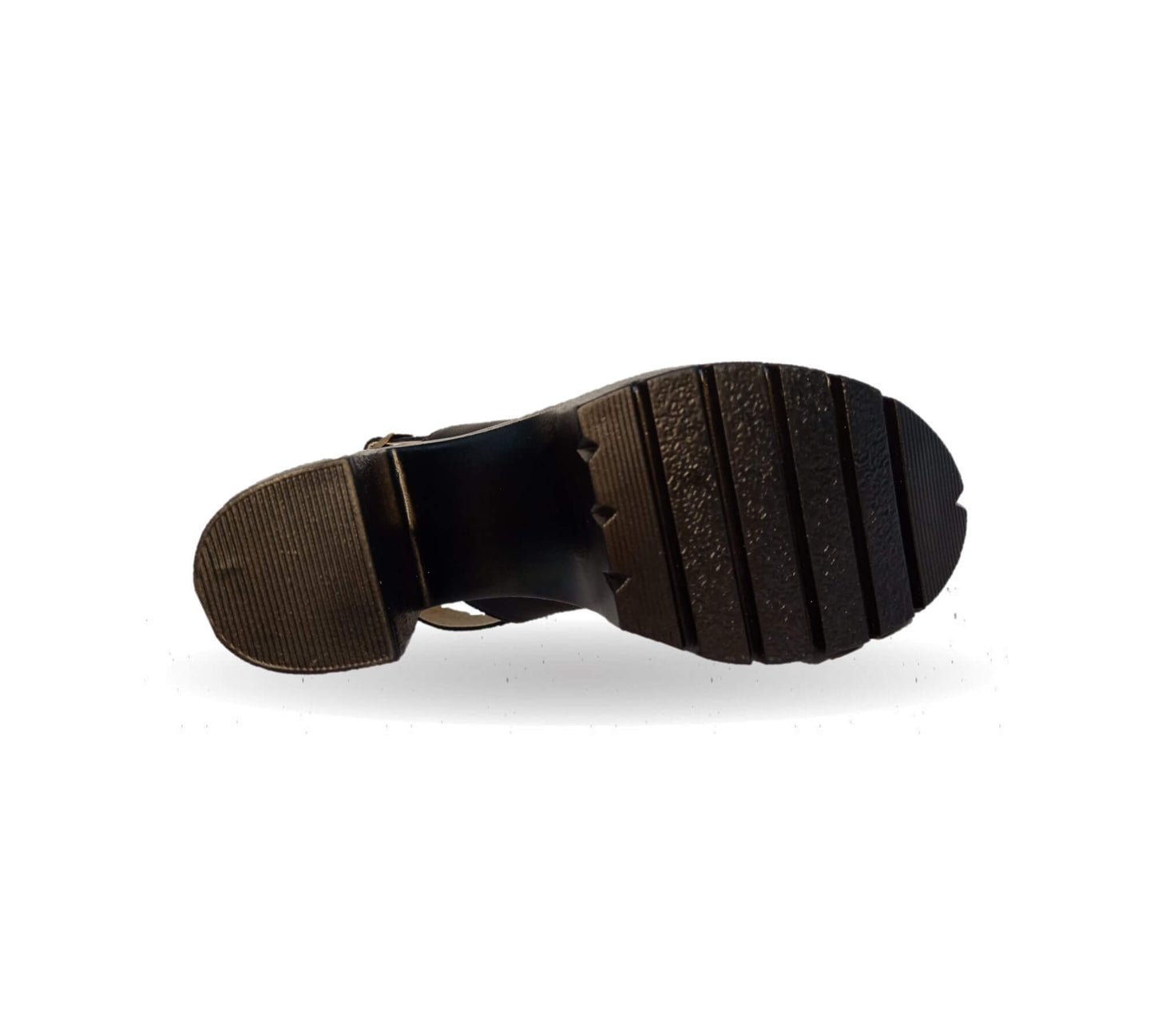 Sandalia de moda con tacón alto 50 Fifty 20 Negro para mujer