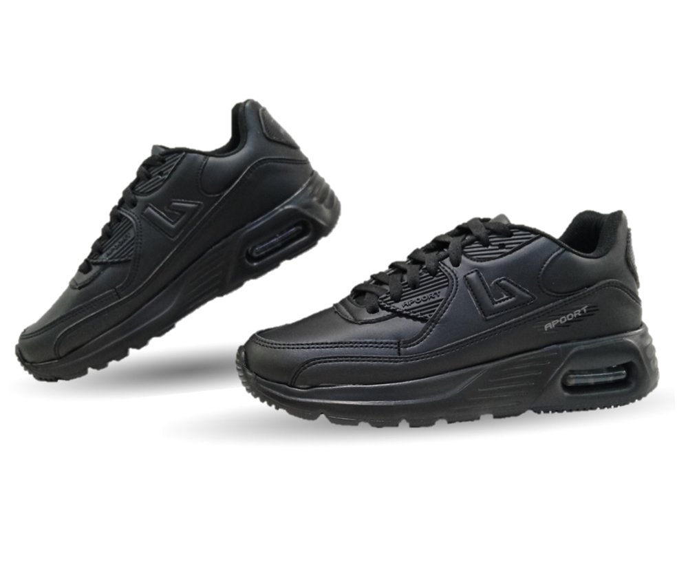 Tenis Deportivo Apoort 5013 Negro Unisex para hombre y mujer