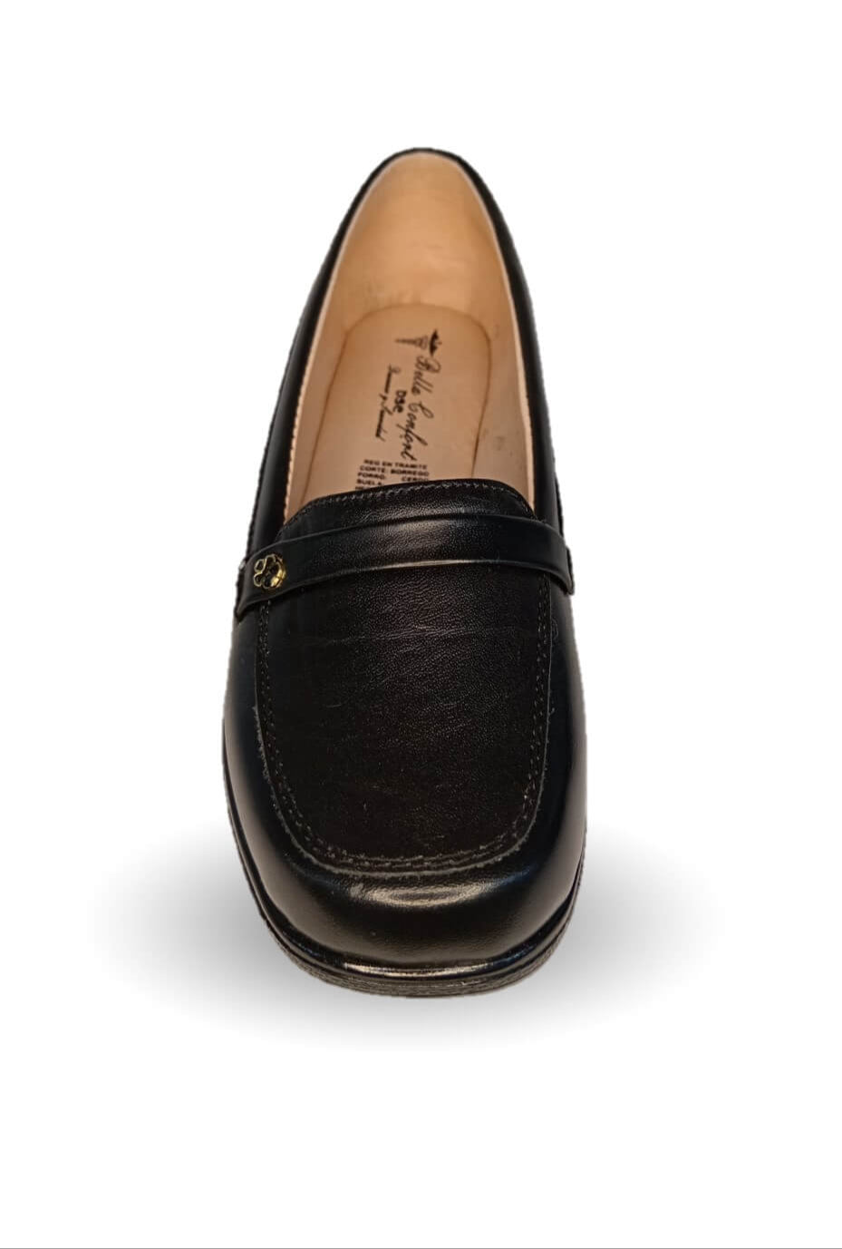Zapato de Confort de piel de cordero Bella Confort 301 Negro para mujer