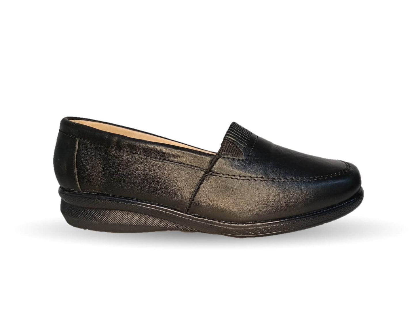 Zapato de Confort de piel de cordero Bella Confort 311 Negro para mujer