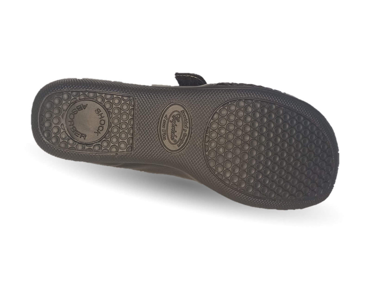 Zapato de Confort y Casual de piel de ternera con Shock Point Capricho 21067 Negro para mujer