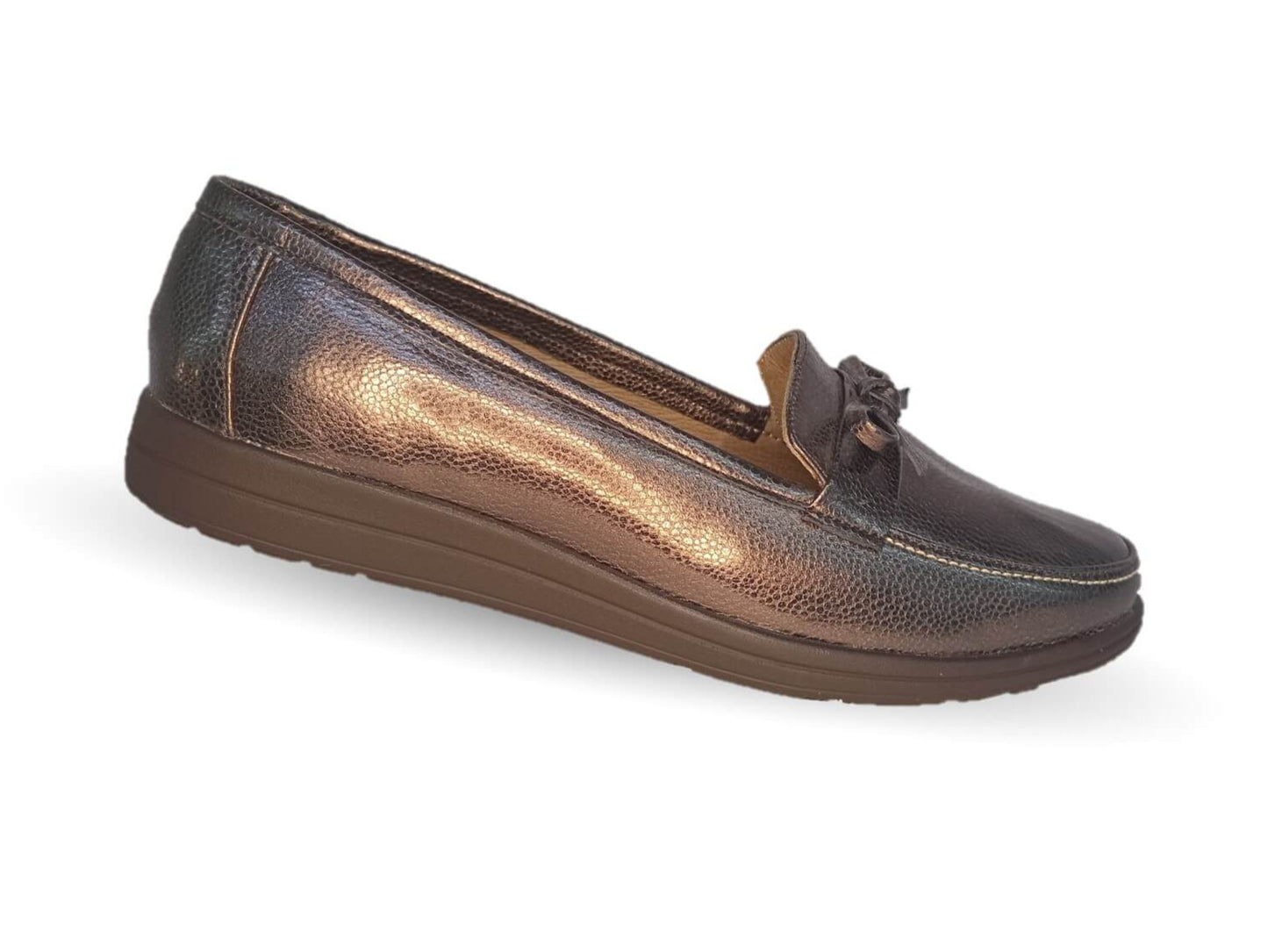 Zapato de Confort y Casual de piel de ternera con Shock Point Capricho 72016 Fit Imán para mujer
