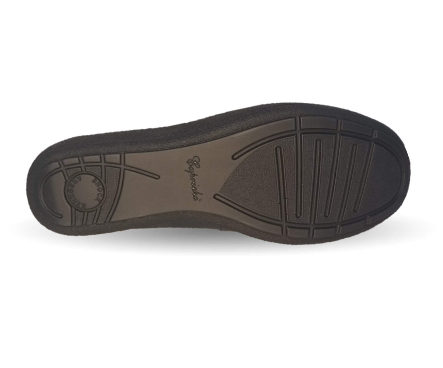 Zapato de Confort y Casual de piel de ternera con Shock Point Capricho 73014 Azul Marino para mujer