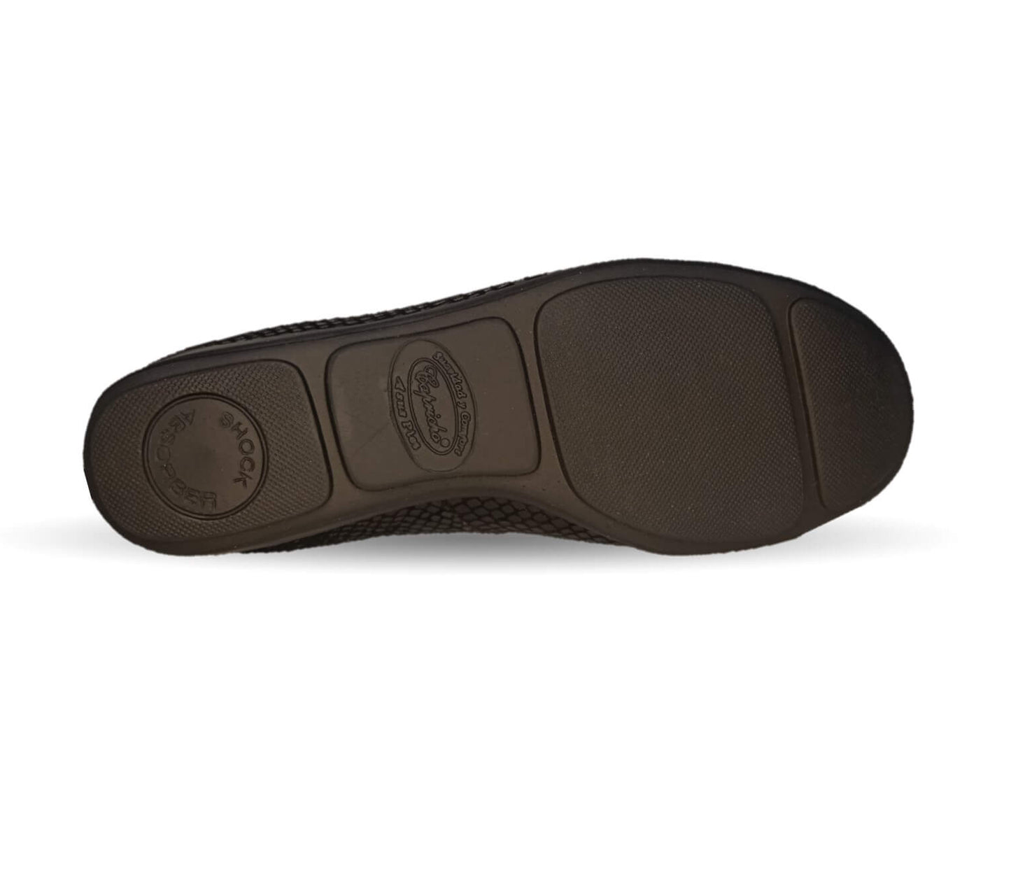 Zapato de Confort y Casual de piel de ternera con Shock Point Capricho 92 Negro para mujer