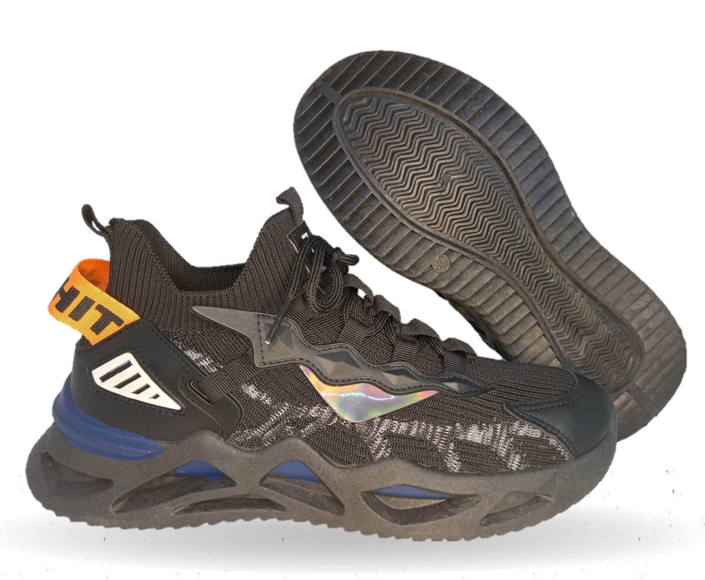 Tenis Deportivo de inyección Click 40141 Negro Multi para hombre