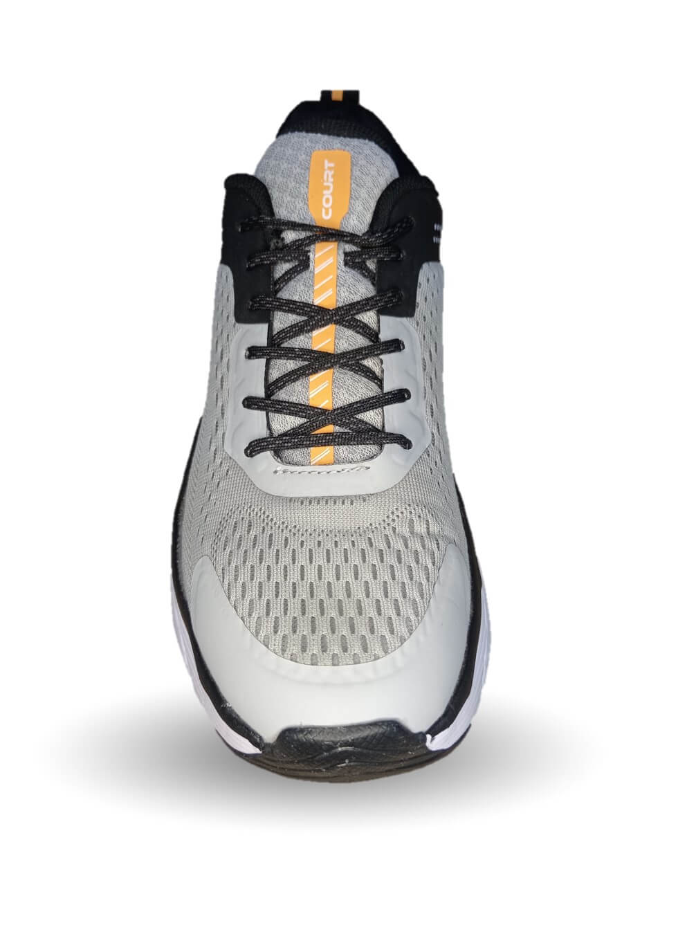 Tenis Deportivo Court 1102 Gris/Naranja Unisex para hombre y mujer