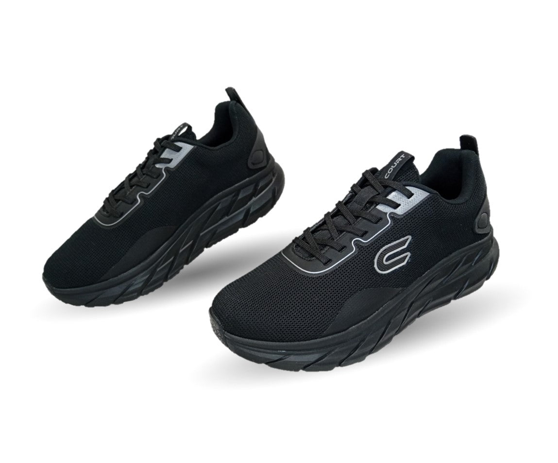 Tenis Deportivo con tecnología Breathable Court 1116 Negro para hombre