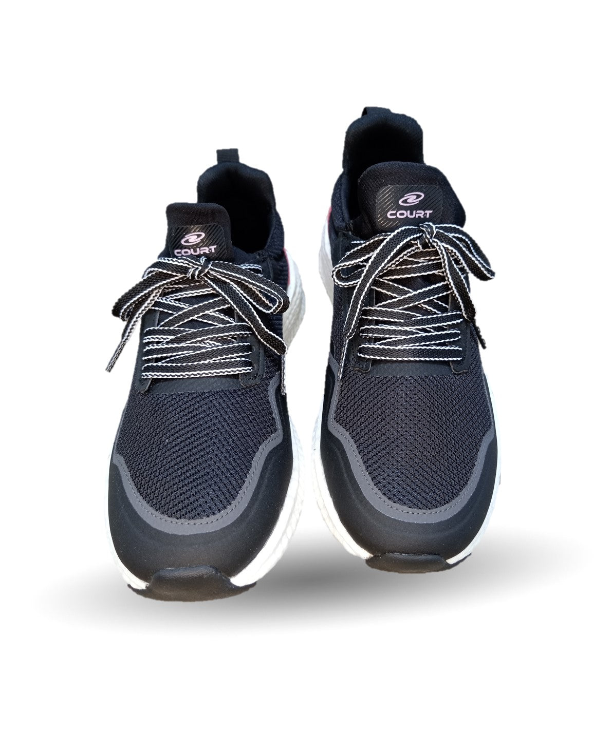 Tenis Deportivo Court 4442 Negro/Rosa para mujer