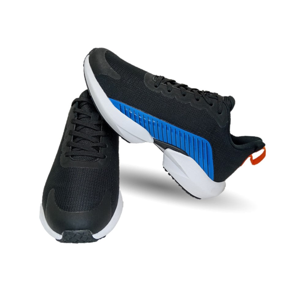 Tenis Deportivo Court 4579 Negro/Azul Rey para hombre