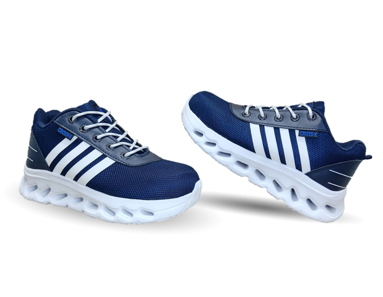 Tenis de Trabajo con casco de acero Cross X 1550 Marino/Blanco para hombre