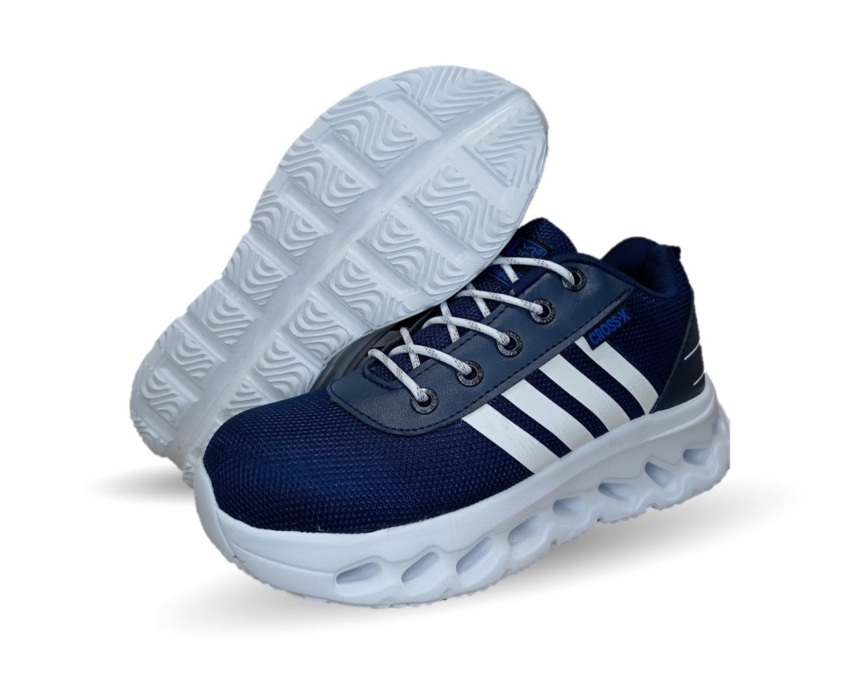 Tenis de Trabajo con casco de acero Cross X 1550 Marino/Blanco para hombre