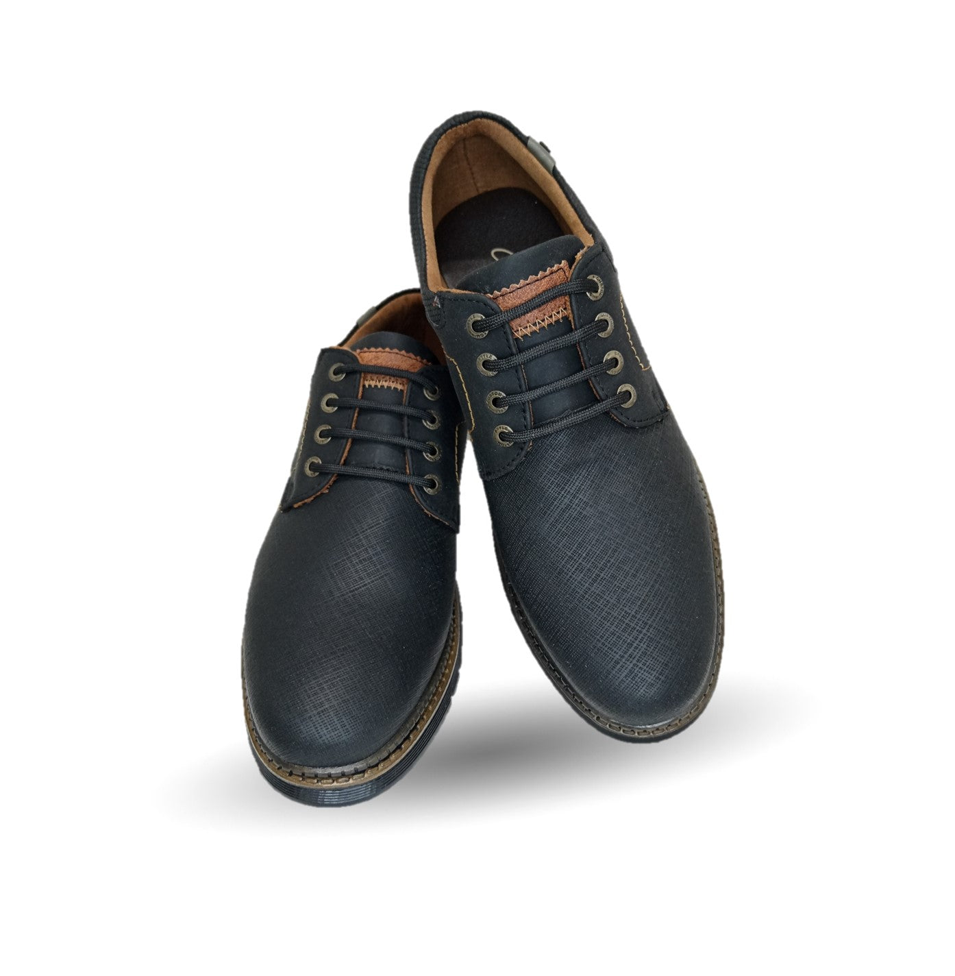 Zapato Casual Custom 3856 Negro/Camel para hombre
