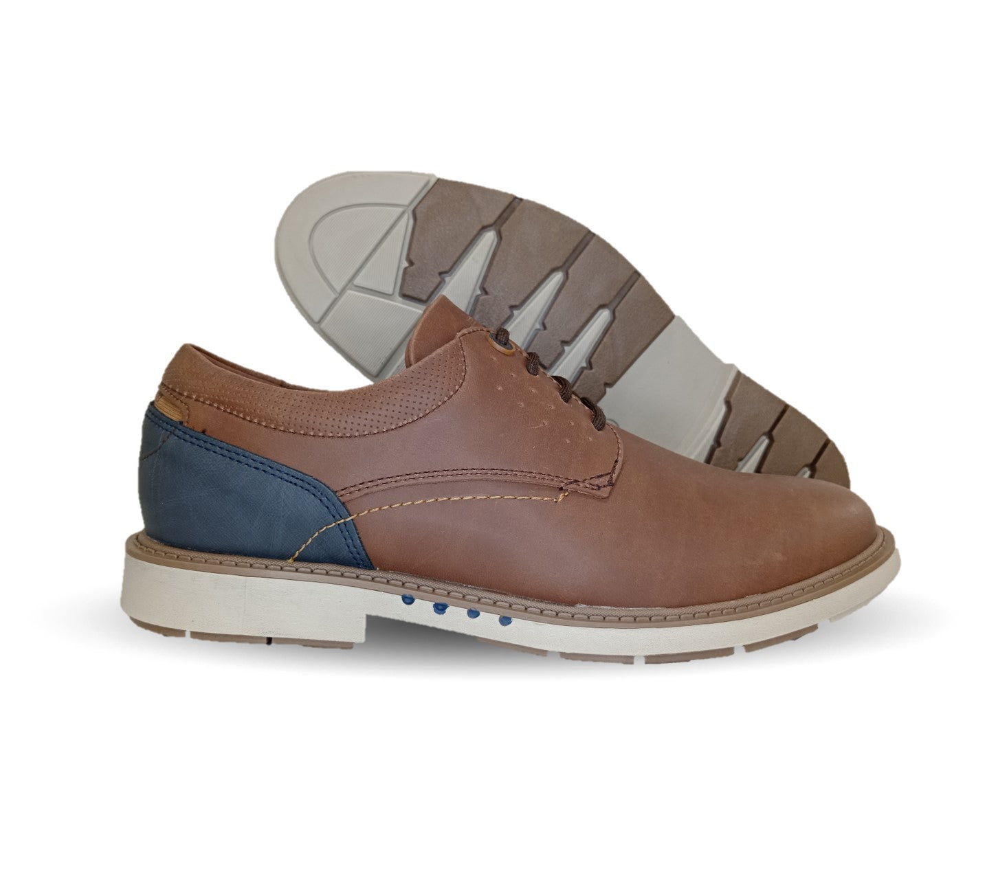 Zapato Casual Custom 4706 Camel/Navy para hombre
