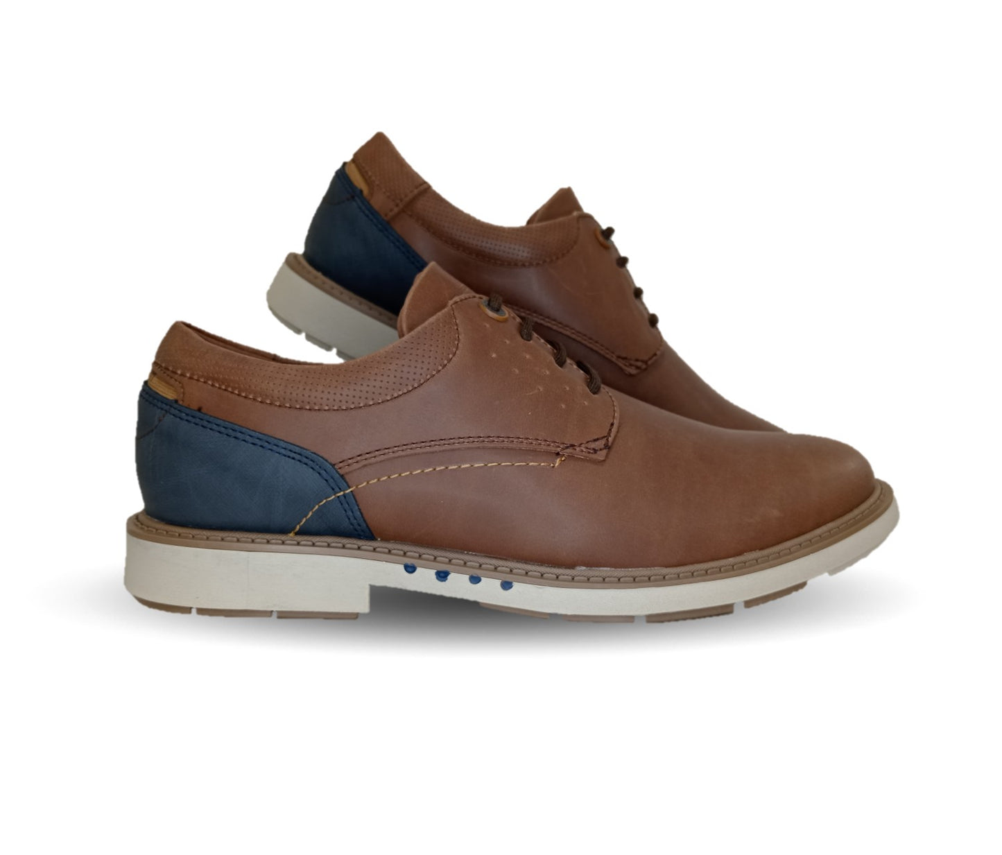Zapato Casual Custom 4706 Camel/Navy para hombre