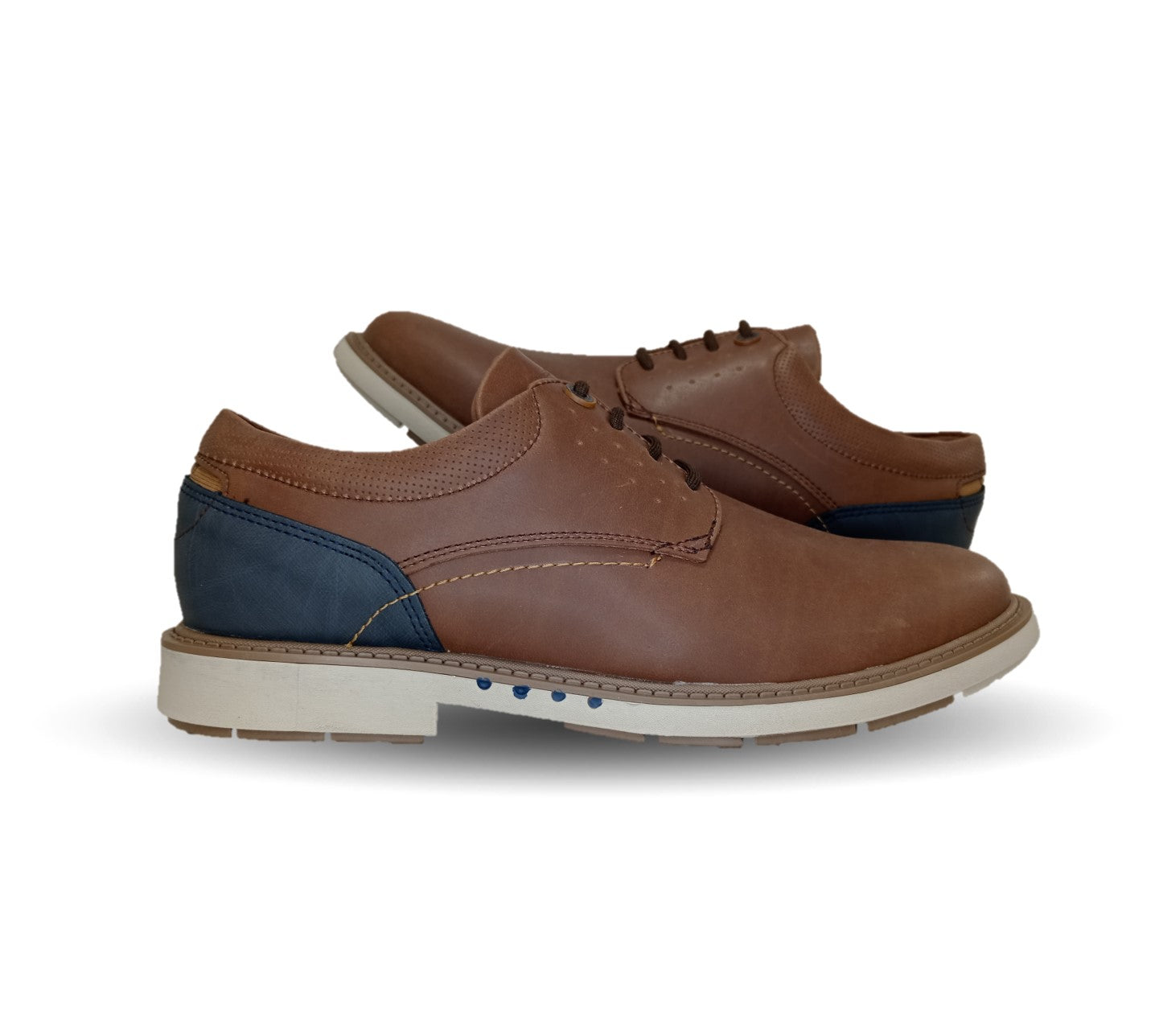 Zapato Casual Custom 4706 Camel/Navy para hombre