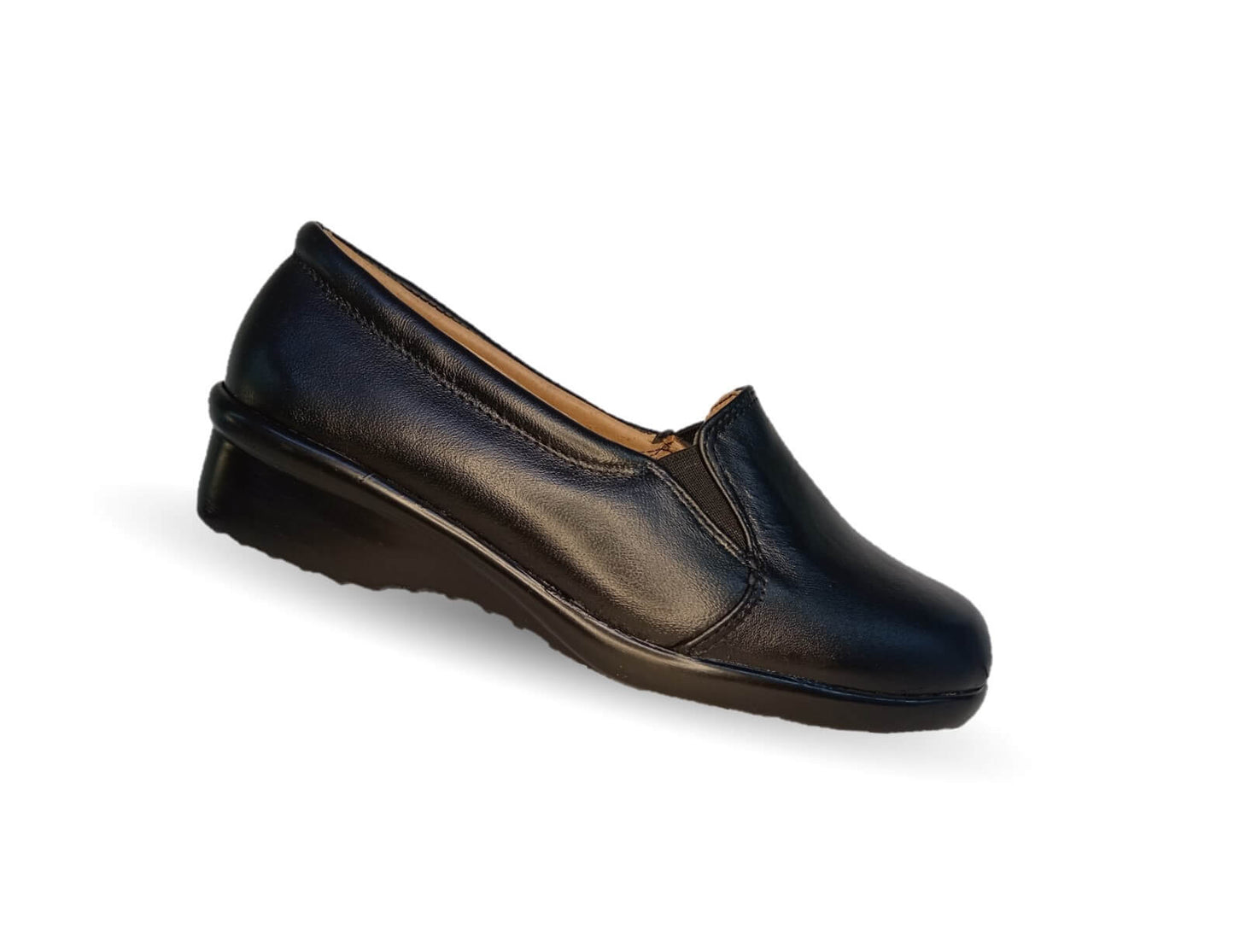Zapato de Confort de piel bovino Dorothy Bell 366 Negro para mujer