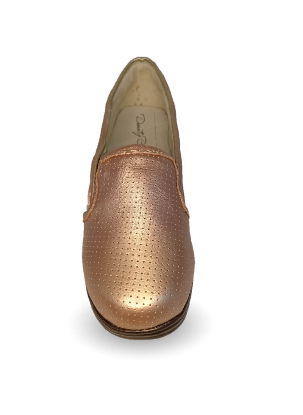 Zapato de Confort de piel bovino Dorothy Bell 382 Oro para mujer