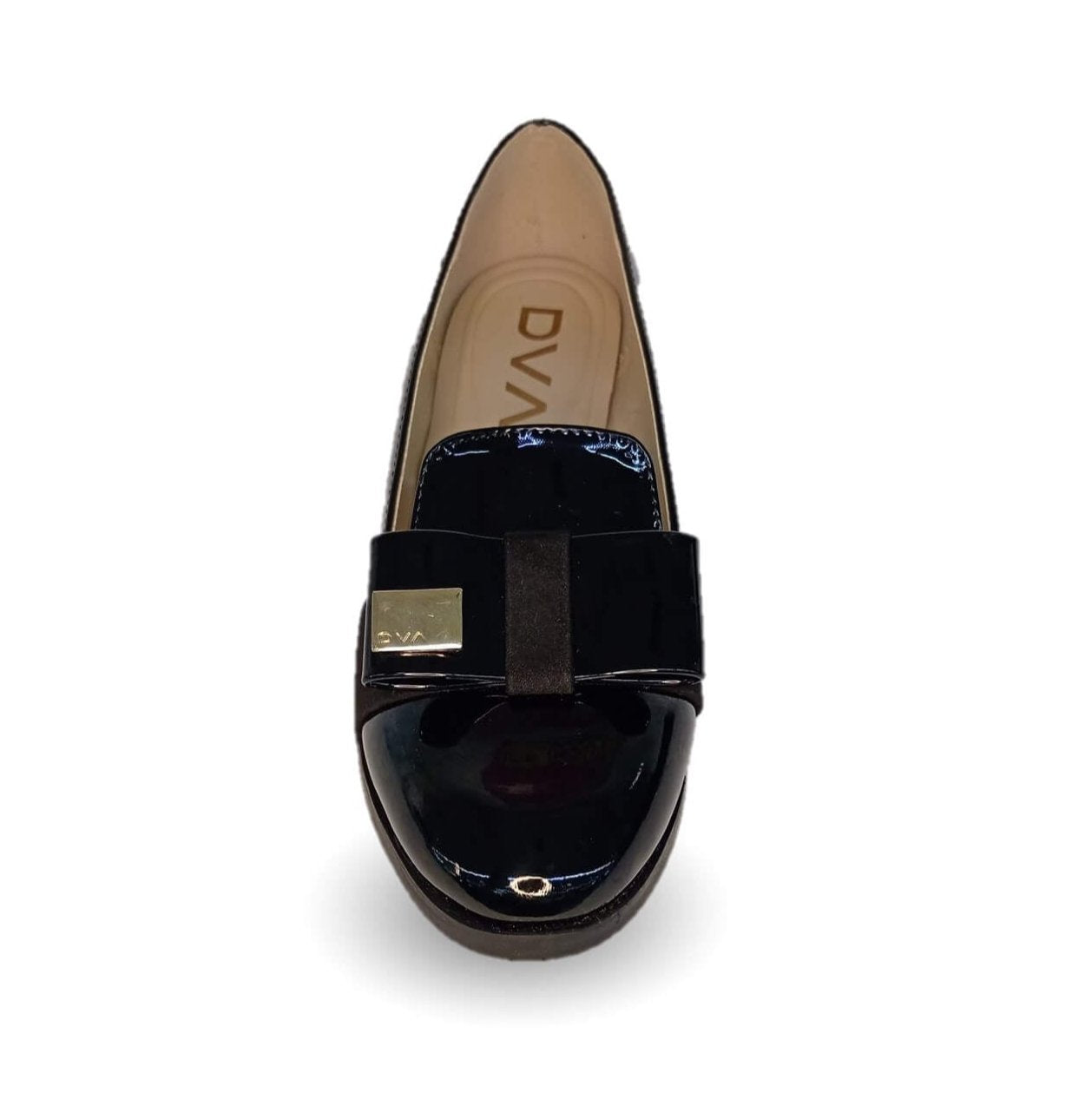 Zapato Casual tipo Flats de moda Dva 78023mCharol Negro para mujer