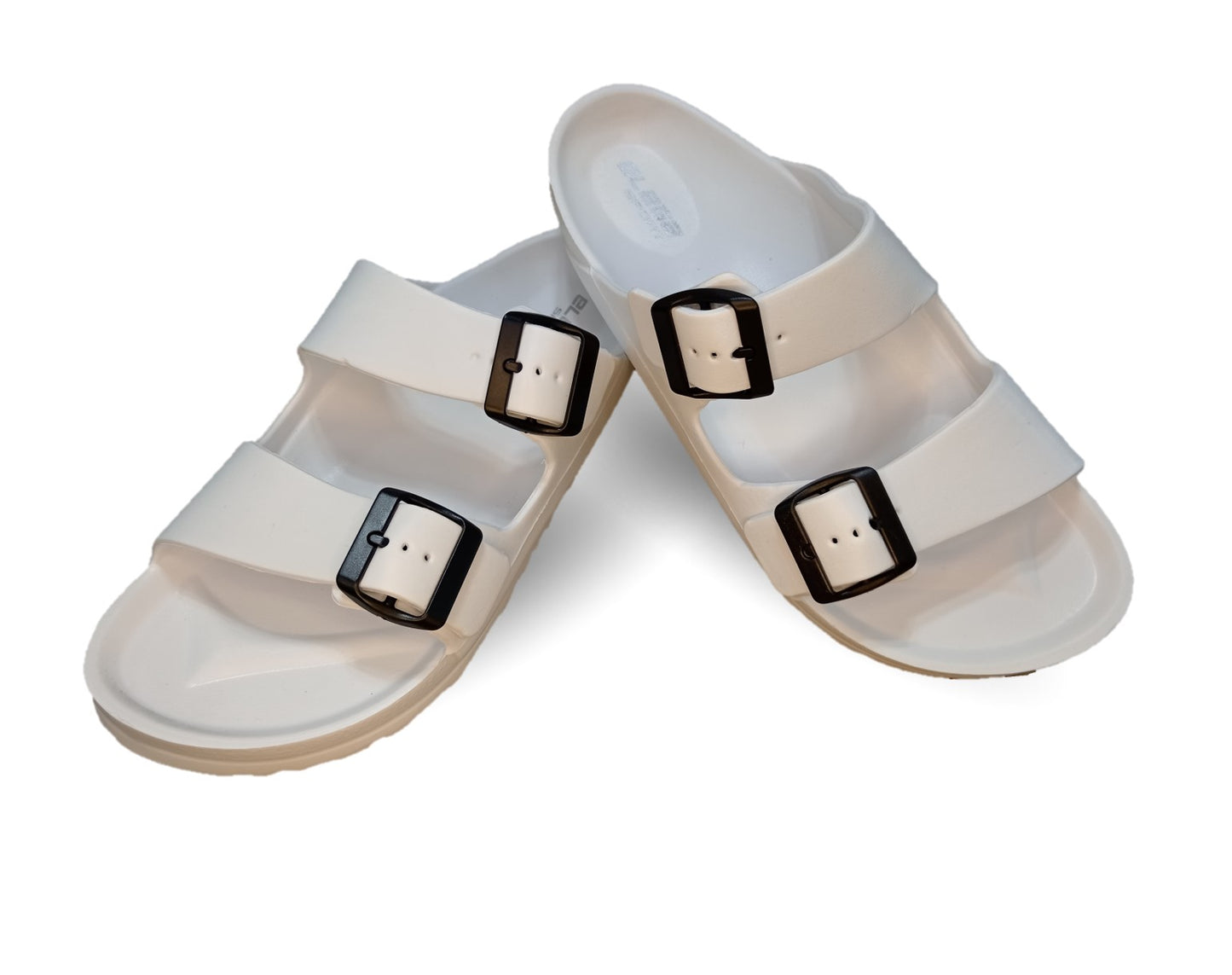 Sandalia Elega SV054 Blanco/Negro para hombre