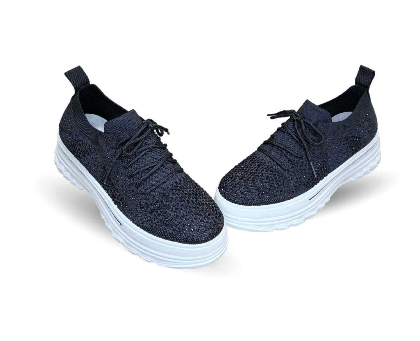 Tenis Urbano de moda con plataforma Furor 25009 Negro para mujer
