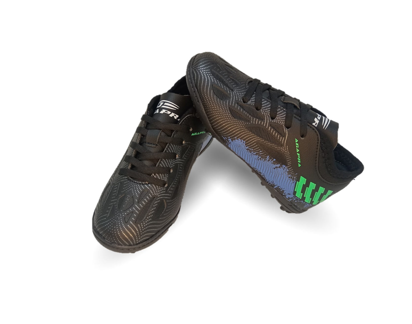 Tenis de Futbol con multitacos Gapra 13 Negro/Rey Unisex para niño y niña