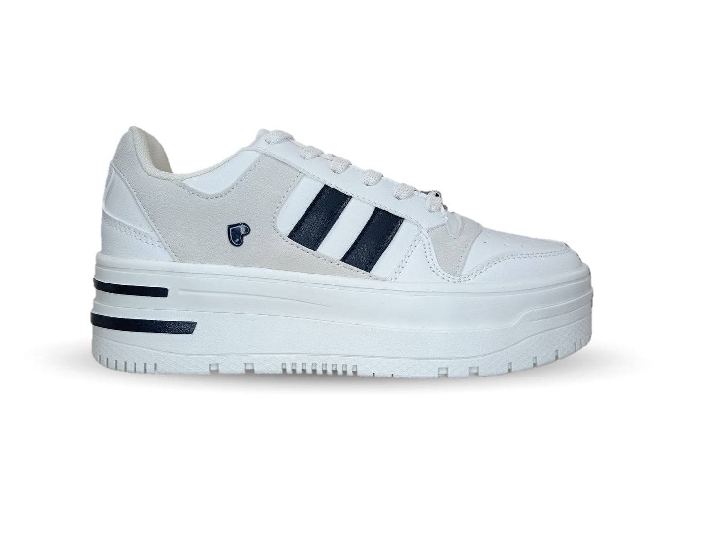 Tenis Urbano de moda con plataforma Gosh 2930 Marfil para mujer