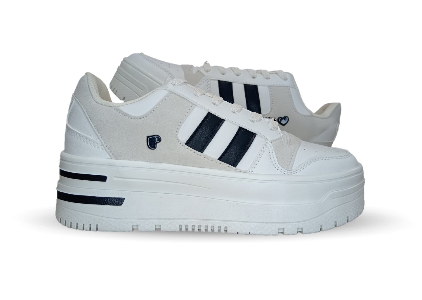 Tenis Urbano de moda con plataforma Gosh 2930 Marfil para mujer