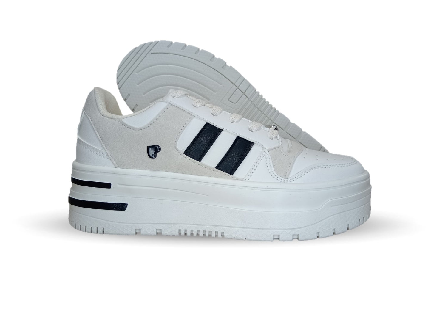 Tenis Urbano de moda con plataforma Gosh 2930 Marfil para mujer