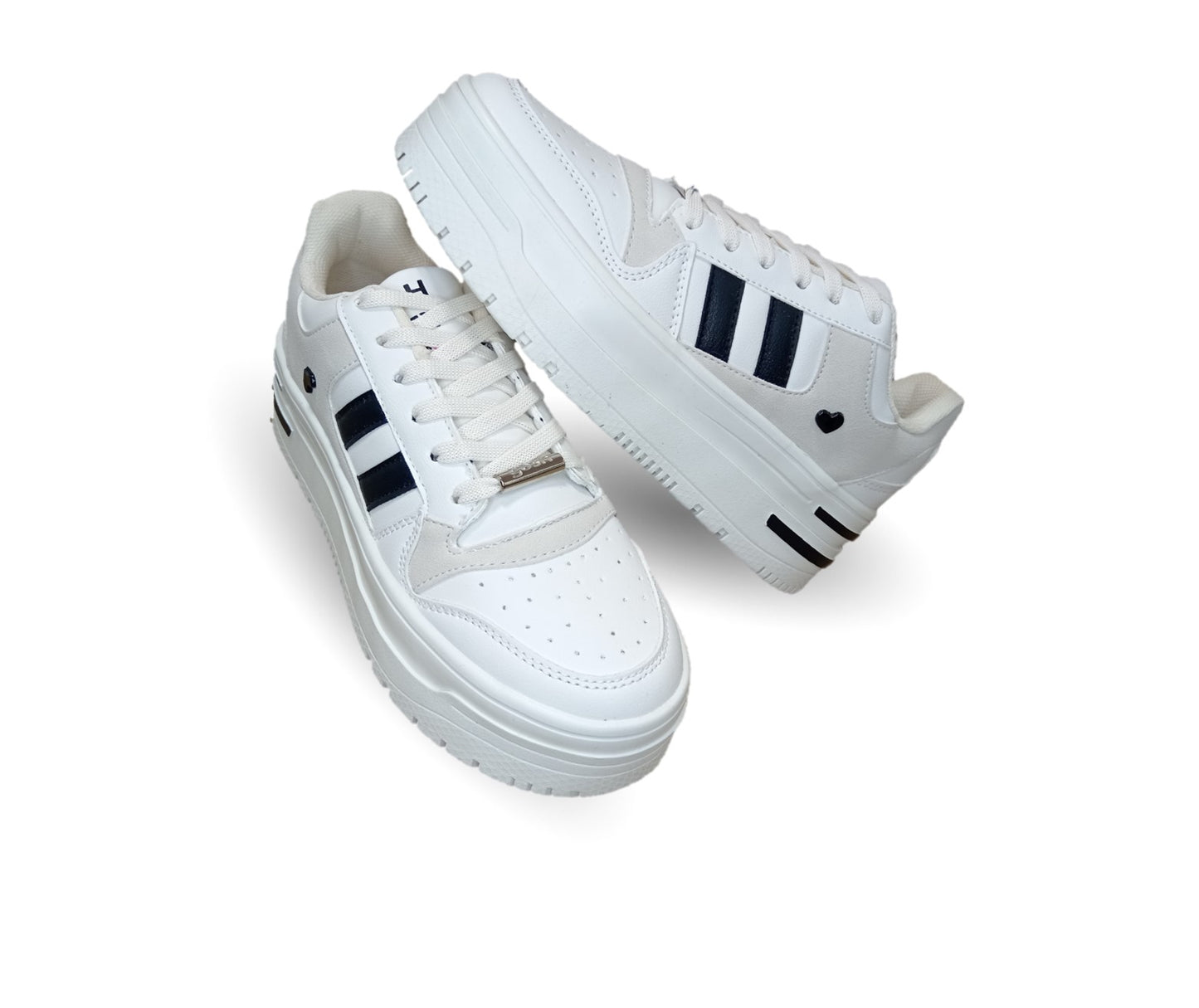 Tenis Urbano de moda con plataforma Gosh 2930 Marfil para mujer
