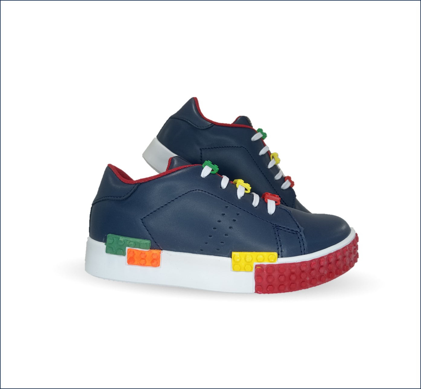 Tenis Urbano de moda con agujetas Gosh 41 Marino/Rojo para niño