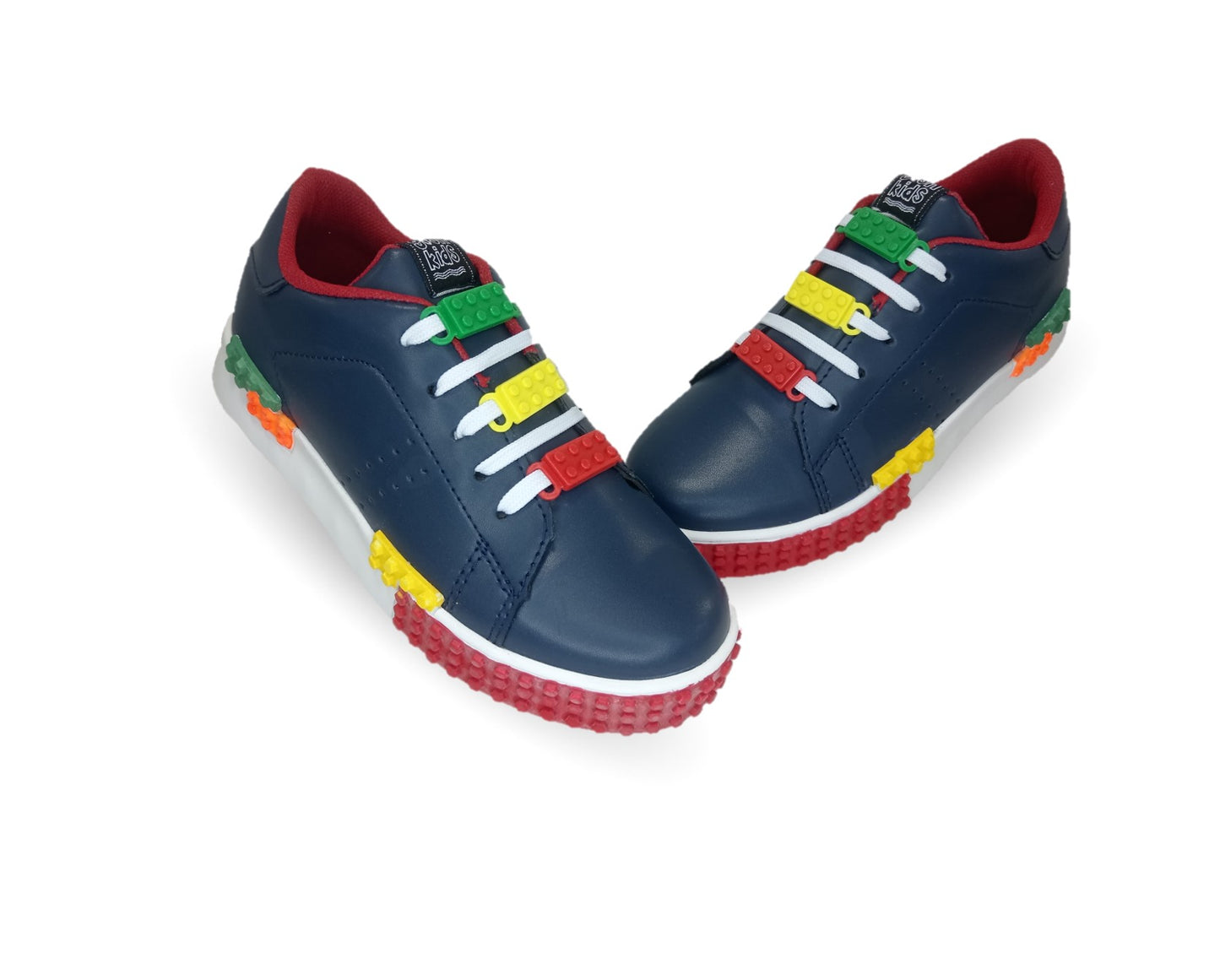Tenis Urbano de moda con agujetas Gosh 41 Marino/Rojo para niño