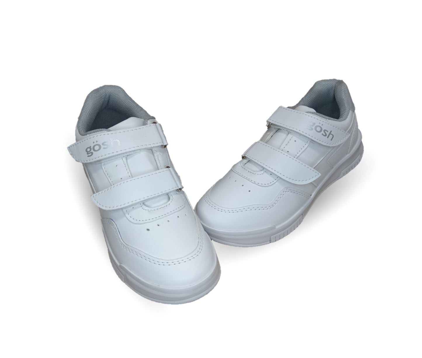 Tenis Escolar y Urbano con contactel Gosh 6502 Blanco/Blanco Unisex para niño y niña