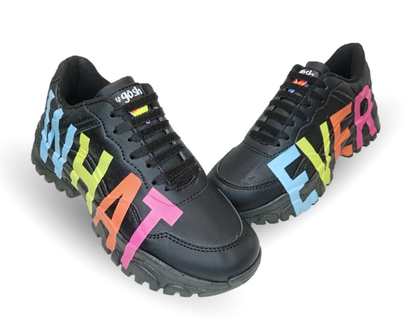 Tenis Urbano de moda con plataforma Gosh 7702 Negro para mujer