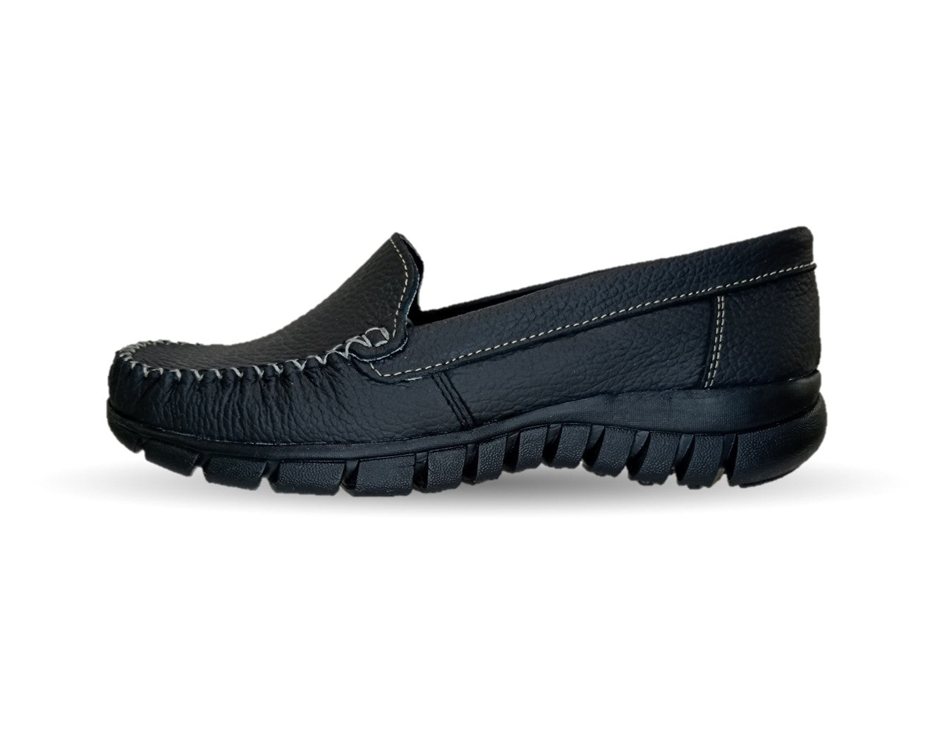 Zapato Casual de piel Hannia 1350 Negro para mujer