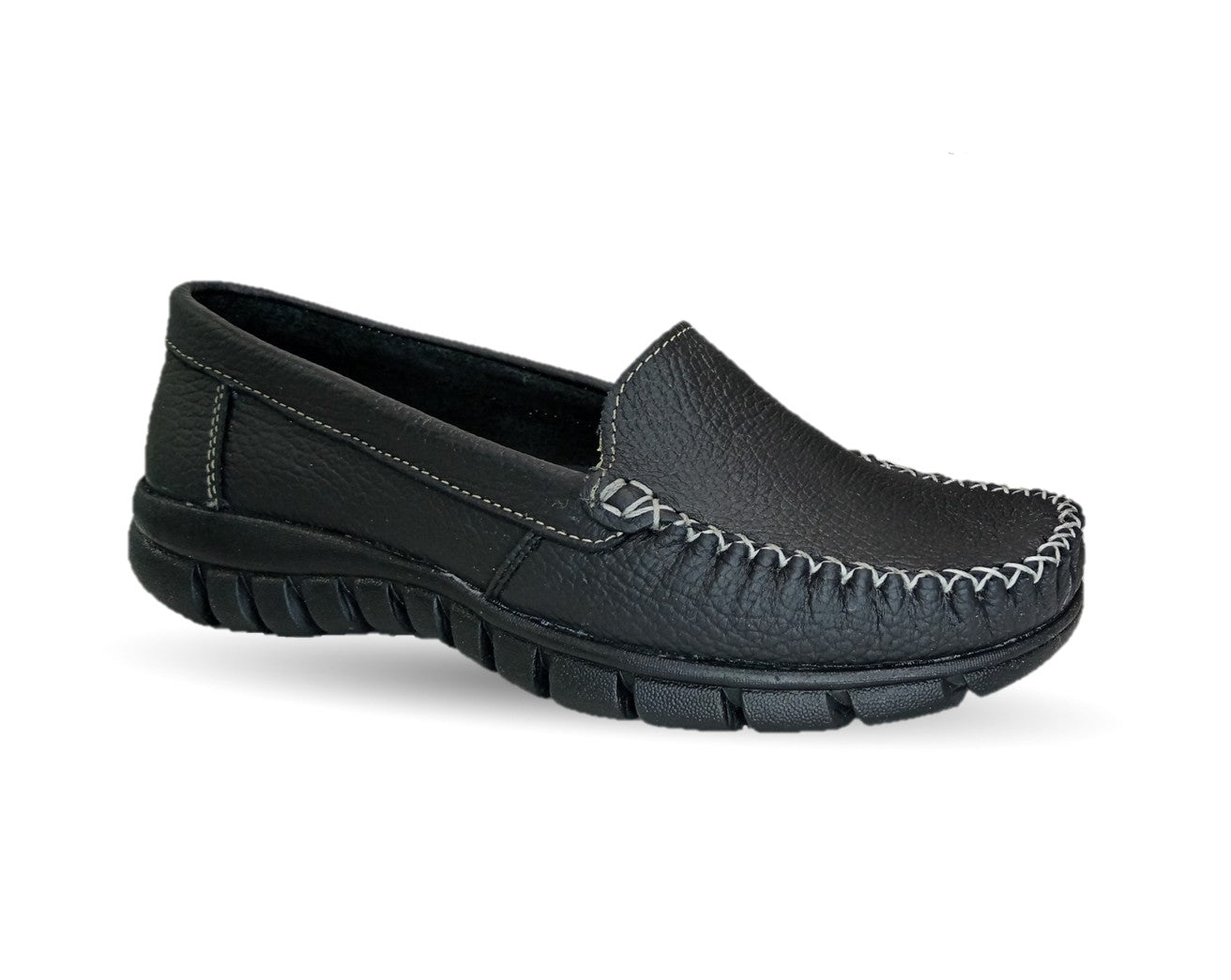 Zapato Casual de piel Hannia 1350 Negro para mujer