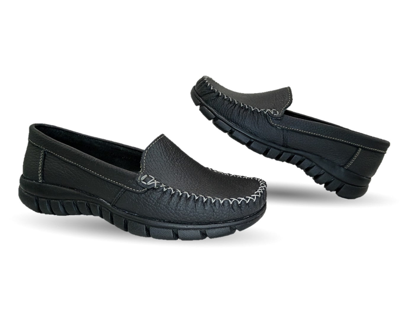 Zapato Casual de piel Hannia 1350 Negro para mujer