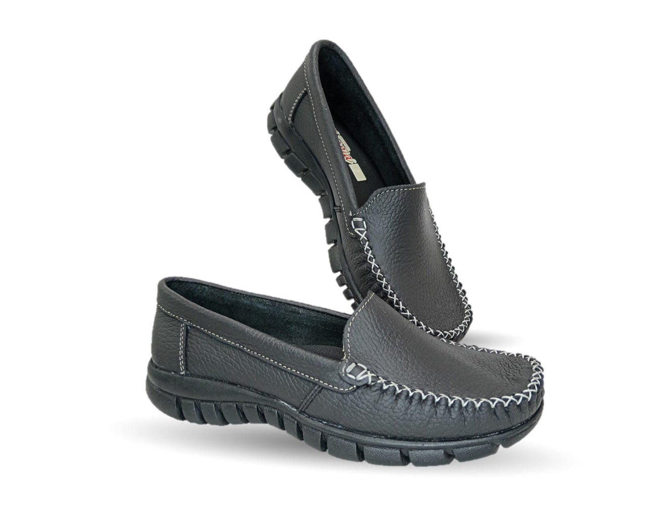 Zapato Casual de piel Hannia 1350 Negro para mujer