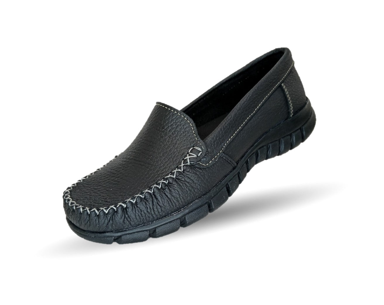 Zapato Casual de piel Hannia 1350 Negro para mujer