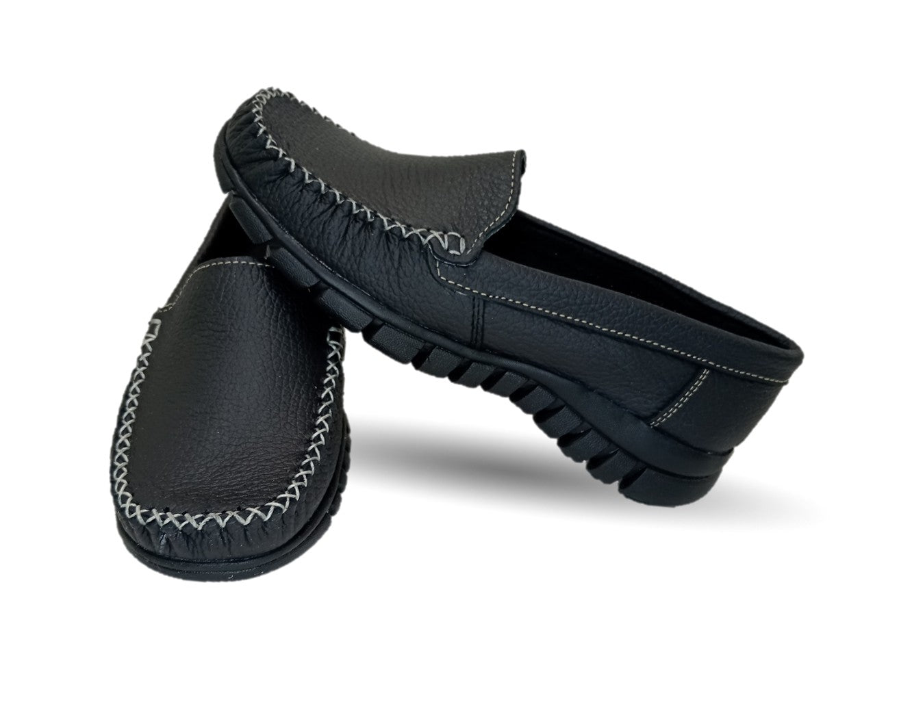 Zapato Casual de piel Hannia 1350 Negro para mujer