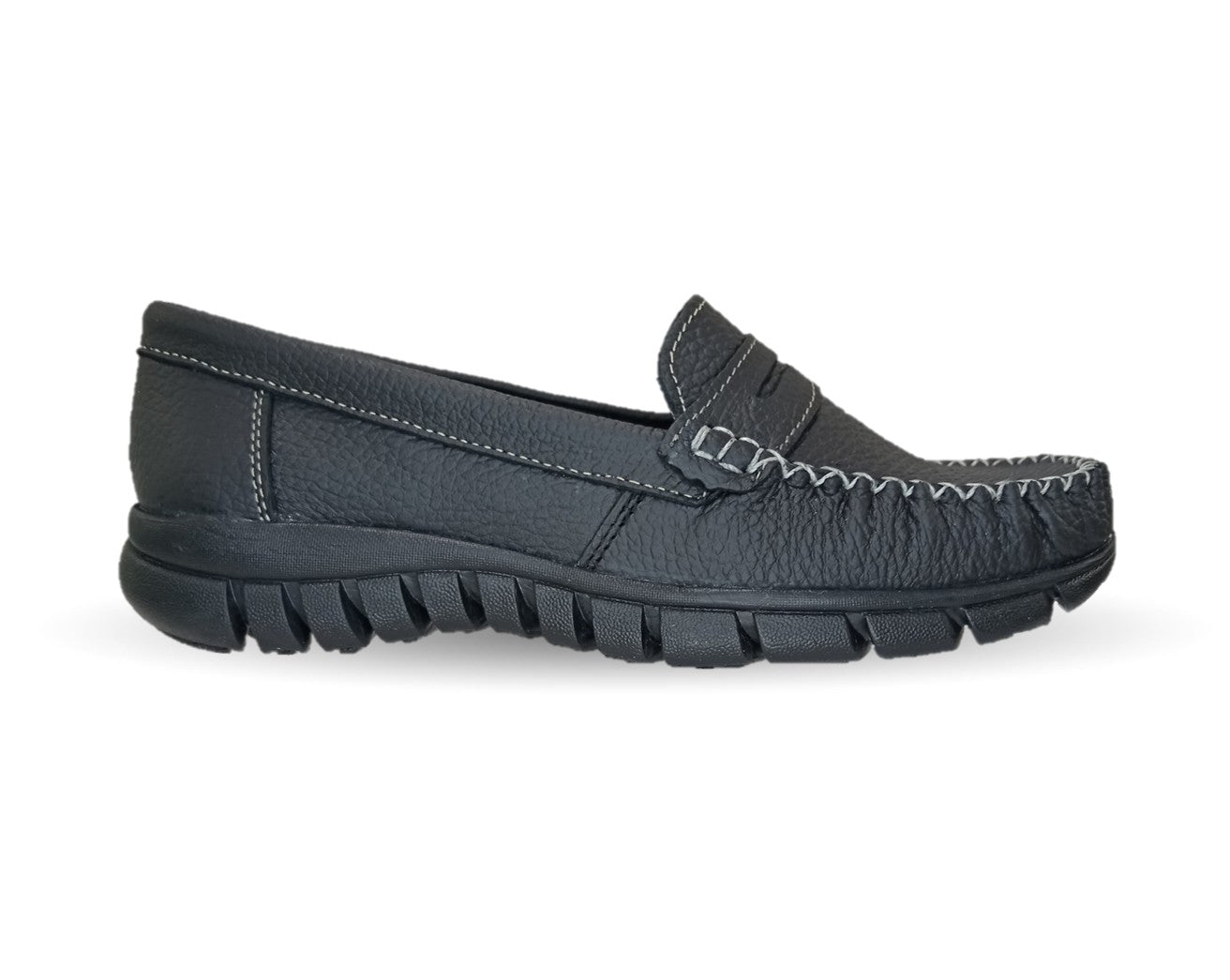 Zapato Casual de piel Hannia 1370 Negro para mujer