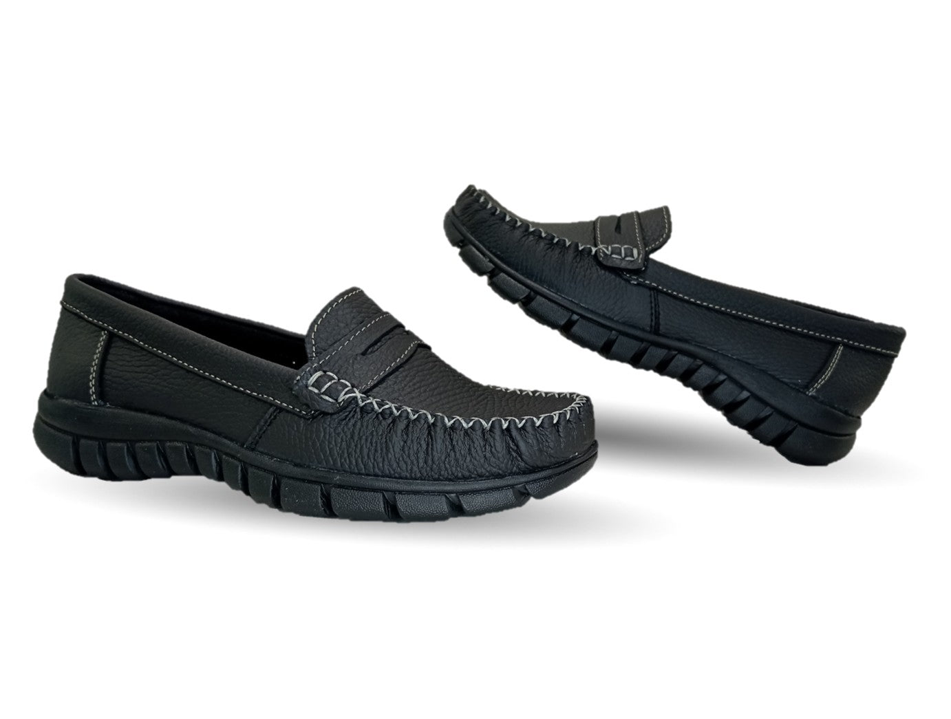 Zapato Casual de piel Hannia 1370 Negro para mujer