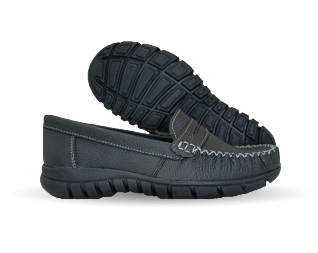 Zapato Casual de piel Hannia 1370 Negro para mujer