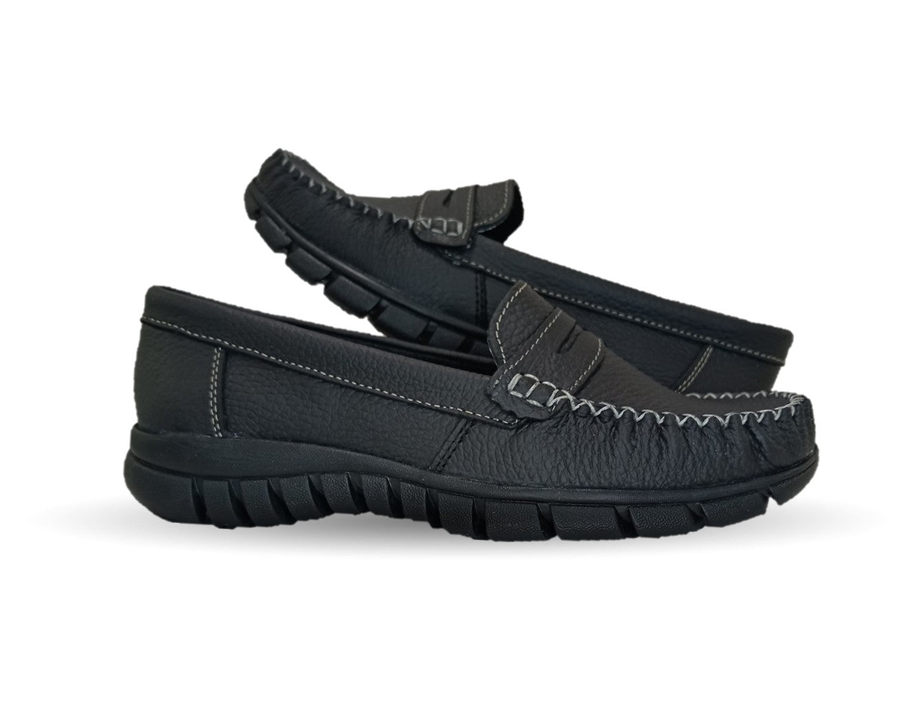 Zapato Casual de piel Hannia 1370 Negro para mujer