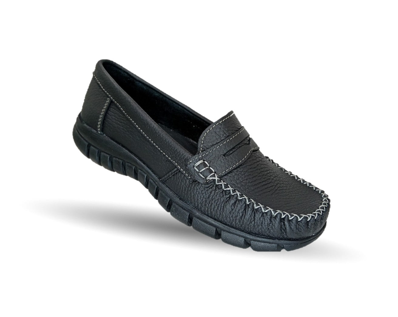Zapato Casual de piel Hannia 1370 Negro para mujer