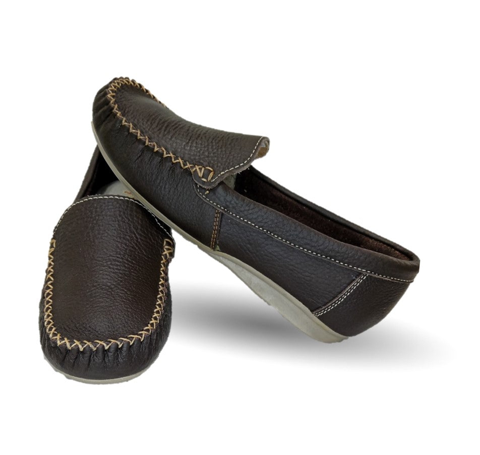 Zapato de Confort y Casual de piel Hannia 350 Café para mujer