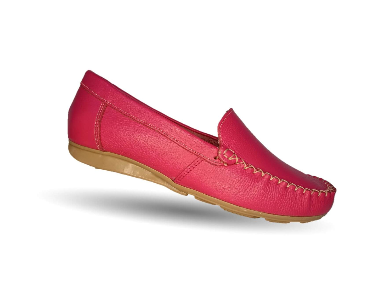 Zapato de Confort y Casual de piel Hannia 350 Fiusha para mujer