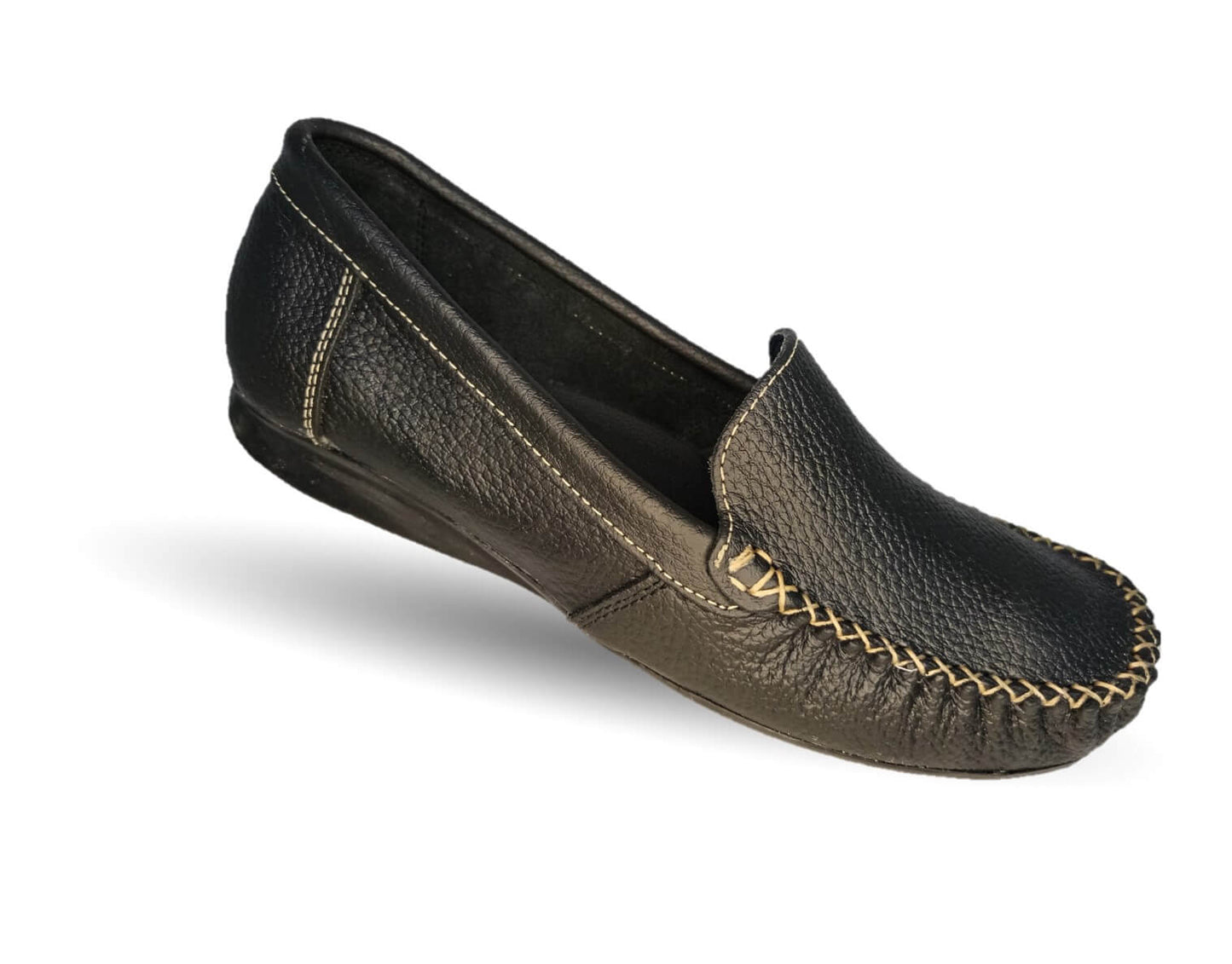 Zapato de Confort y Casual de piel Hannia 350 Negro para mujer