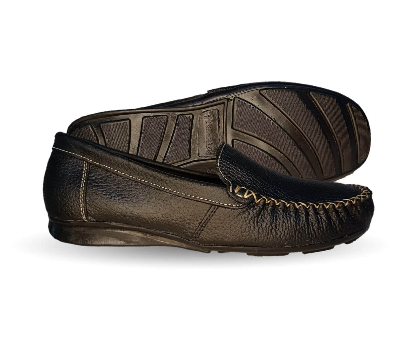 Zapato de Confort y Casual de piel Hannia 350 Negro para mujer