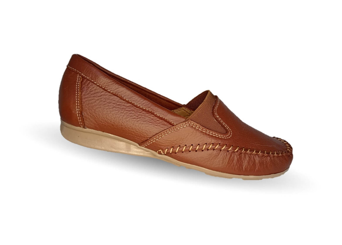 Zapato de Confort y Casual de piel Hannia 351 Café para mujer