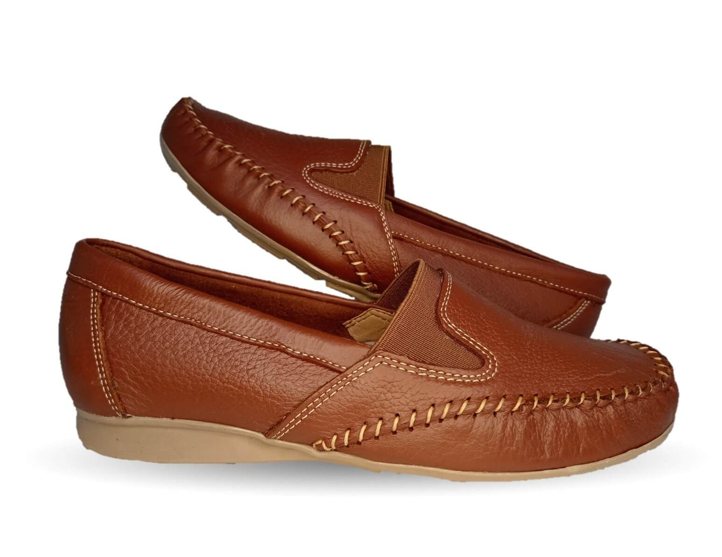 Zapato de Confort y Casual de piel Hannia 351 Café para mujer